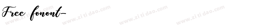 Free fonont字体转换